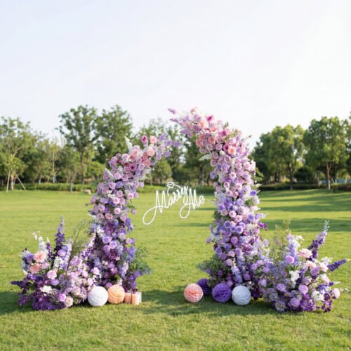 Flower Stunning Rainbow Style Artificial Flower Wall for Weddings AX-364