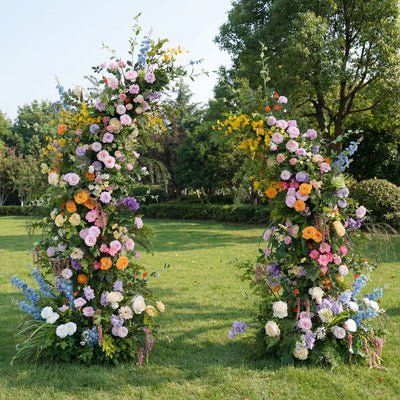 Lush Artificial Floral Arch Arrangement for Wedding Ceremony or Event Backdrop AX-379